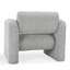 Marcel Accent Chair In Mercury Gray
