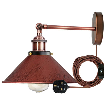 Caribe Plug-in Armed Sconce