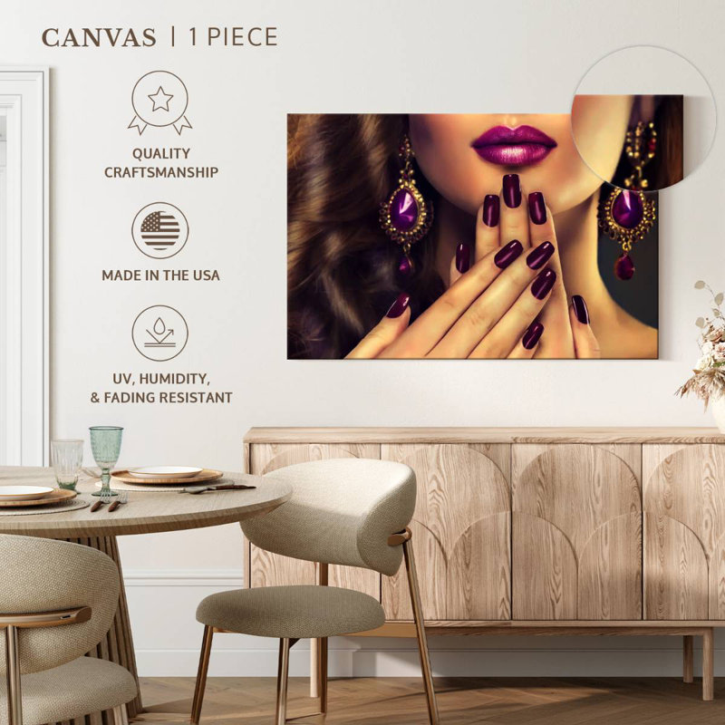 Shuttleworth Purple Nails, 32" H x 48" W