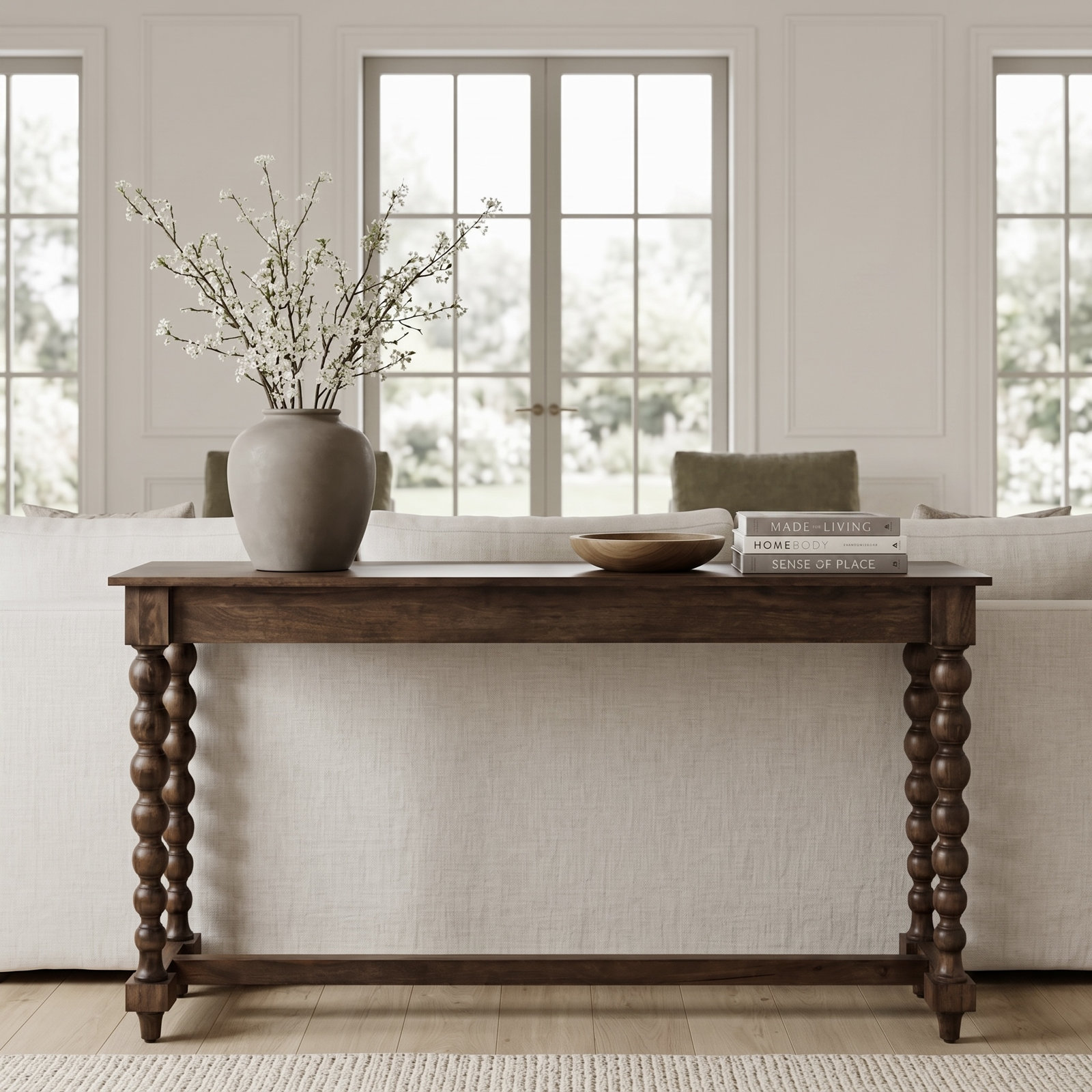 Hartwell 63” Turned Leg Console Table