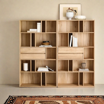 European Style Minimalist Bookcase