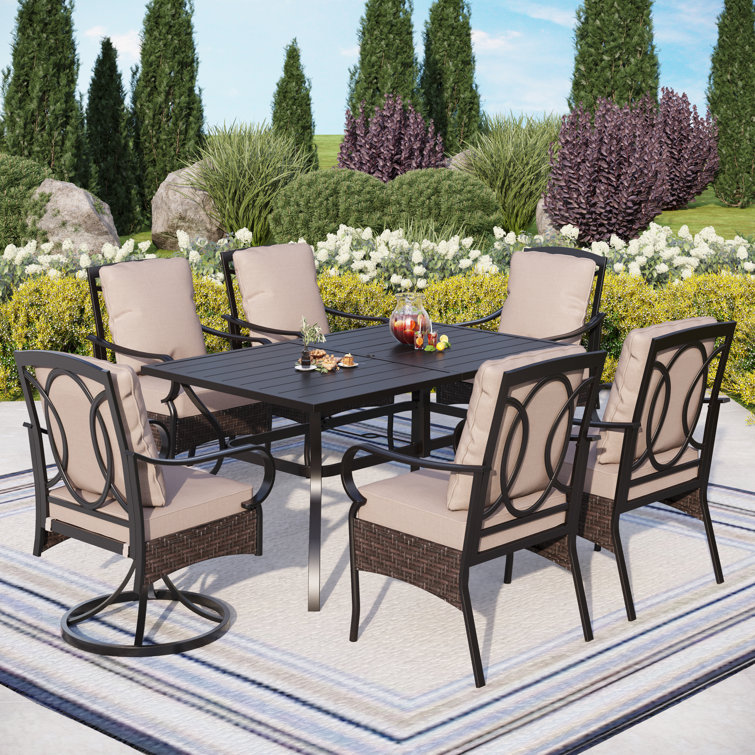Rectangular 6 - Person Dining Set
