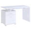 Bureau réversible blanc à 2 tiroirs-941570333