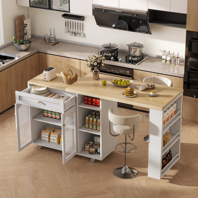 Arched Bookcase Cabinet, Kitchen Island With Wheels, Bookcase With Doors, Home Office Storage, Kitchen Cart Table Storage Cabinets, White