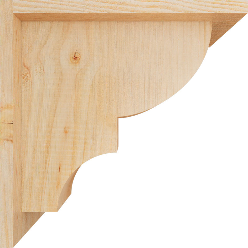 Corbeau Ridgewood avec contre-plaque, H 12 po x l 5,5 po x P 12 po, Sapin de Douglas, Lisse