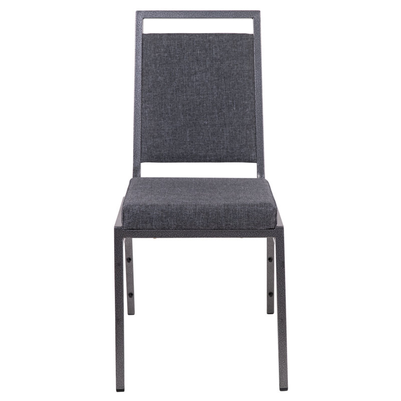 Chaise de banquet empilable Columbus, Gris foncé, 1