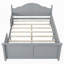 Lit plateforme en bois avec tête et pied de lit-69759044-69759047