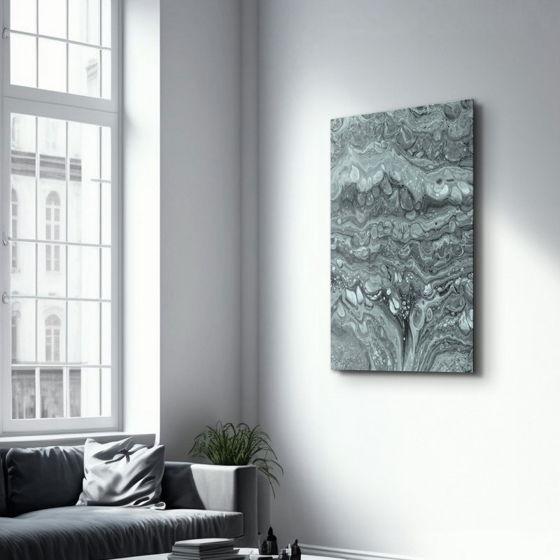 Peinture décorative en verre trempé
