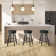 Jamieson Swivel Backless Counter & Bar Stool