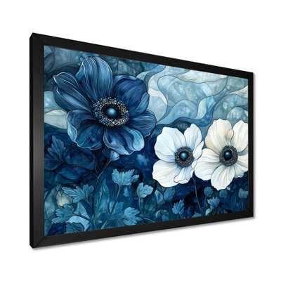 Impression sur toile Emerald Serenade Of Anemone Flowers II - Poppies