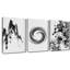  Encre abstraite montagne et tourbillon, ensemble de 3 impressions sur toile-1100351661