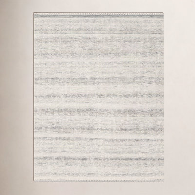 Larissa Smoke Hand-Woven Striped Rug