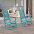 Chaise Adirondack berçante en plastique Liebwin