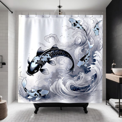 Rideau de douche Jino Koi