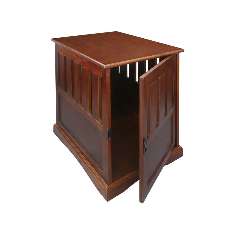 Cage pour animaux Mendosa, Moyen (H 24 po x l 20 po x P 27,5 po), Noyer