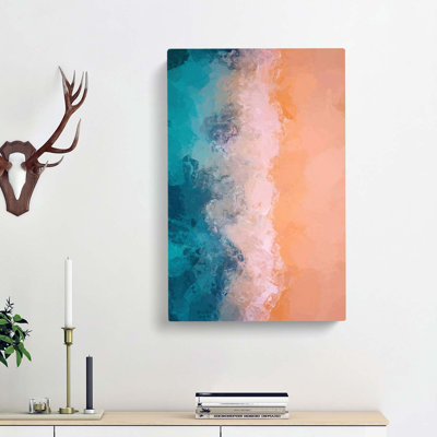 Beach Divide - Wrapped Canvas Painting