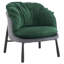 Fauteuil d'appoint amovible en velours de coton l 27,4 po-1315393964