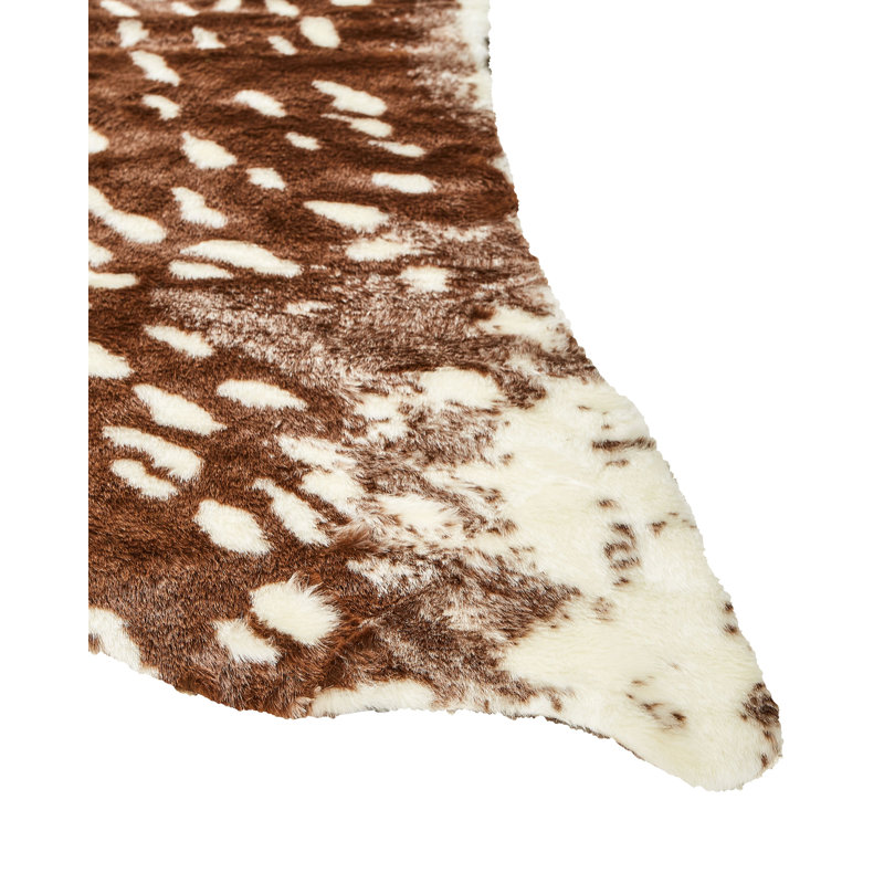 Ceallach Animal Print Faux Fur Area Rug, Novelty 130 x 170cm