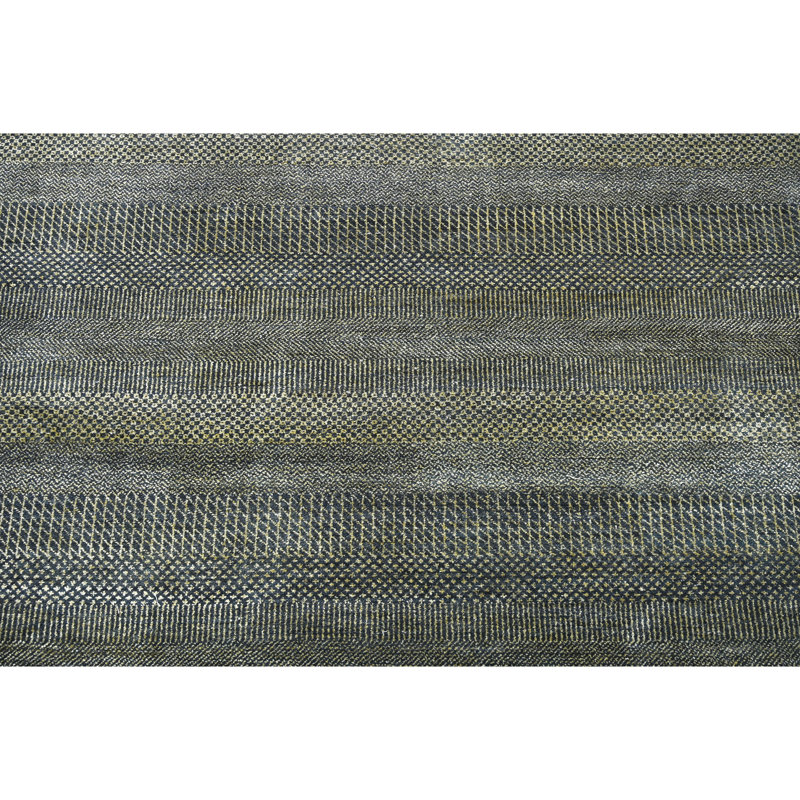 Tapis doré et doré de haute qualité noué à la main