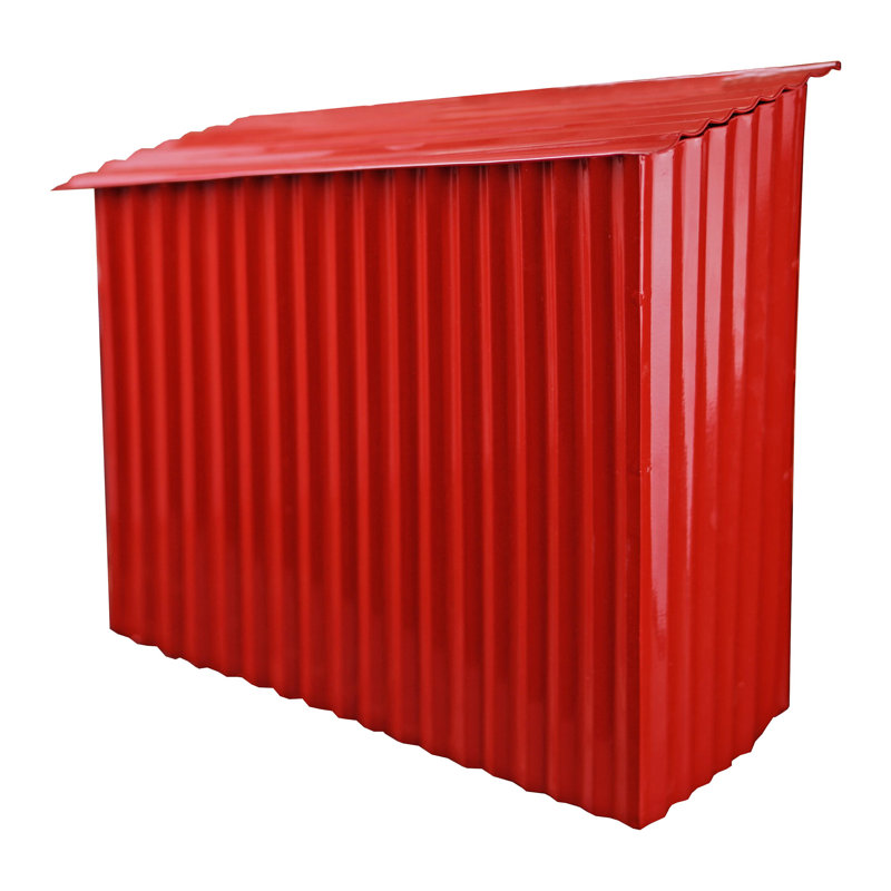 Farm Steel Wall Mounted Mailbox, Red
