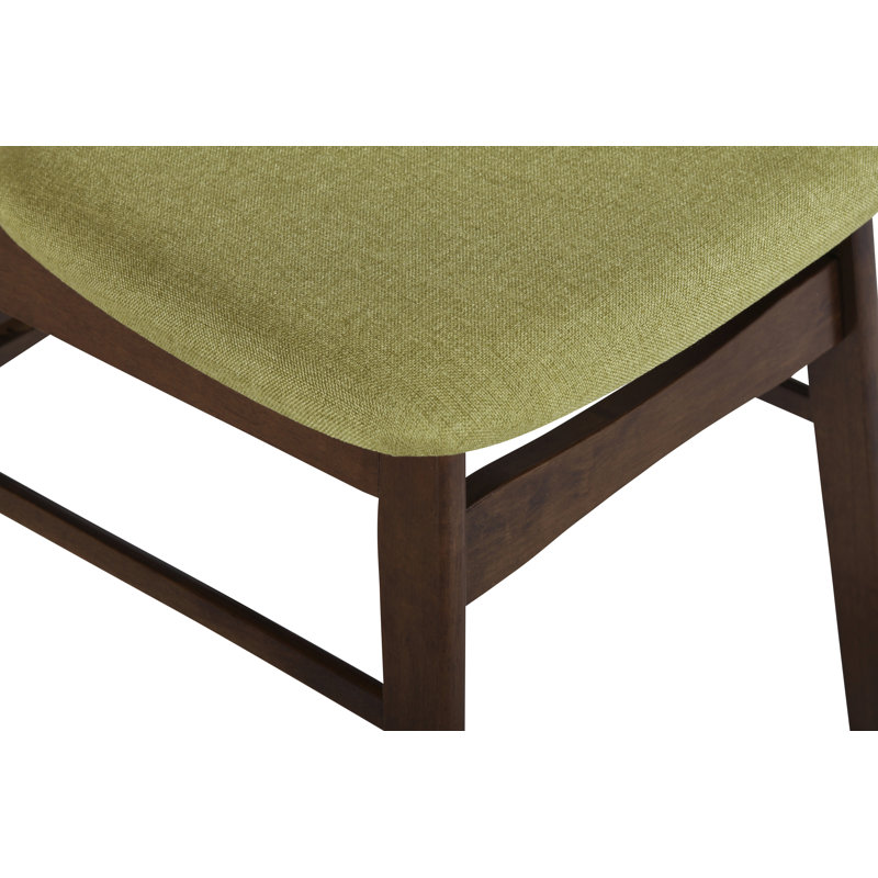 Chaise d'appoint rembourrée Caveney, Vert