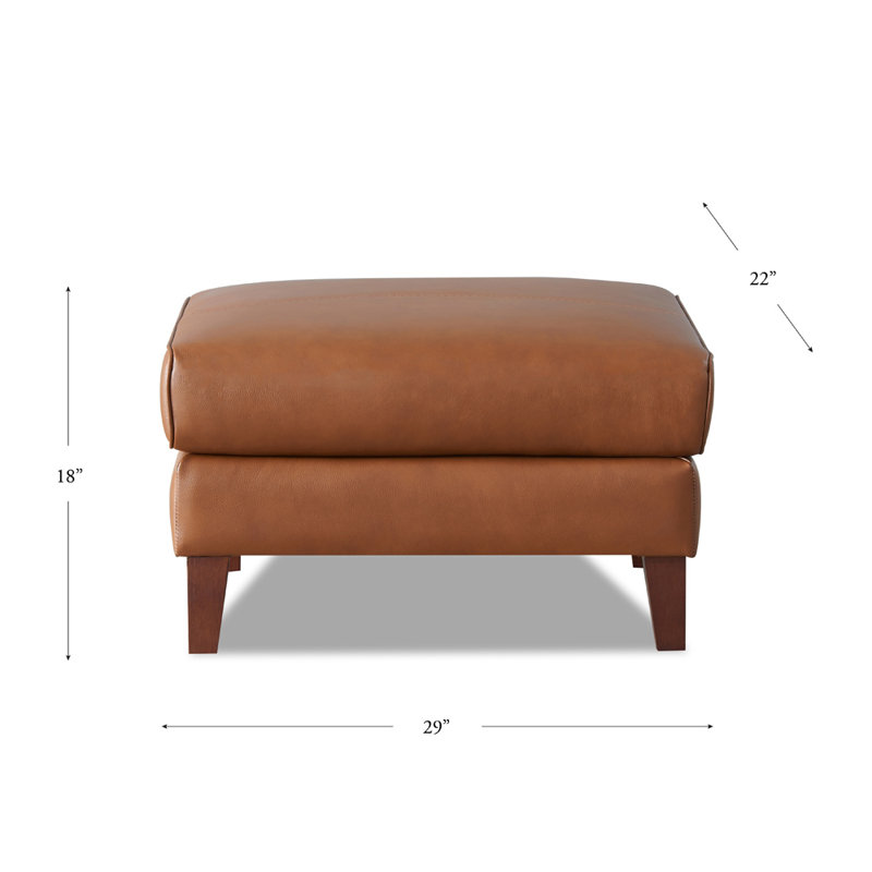 Repose-pieds en cuir Norcutt