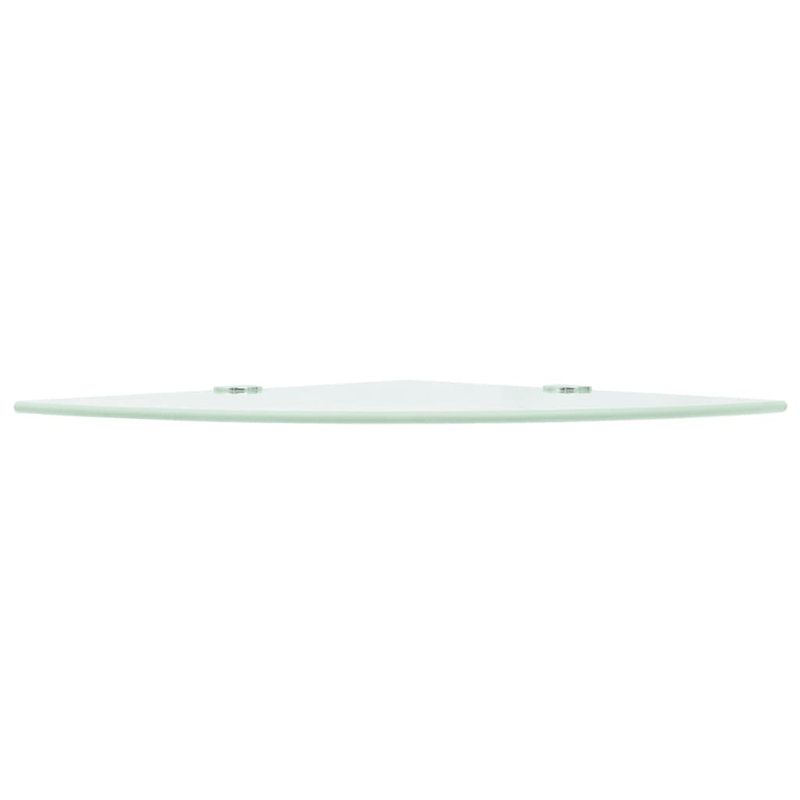 Tablette flottante en verre avec tablettes réglables, H 0,31 po x l 13,8 po x P 13,8 po