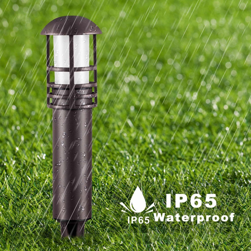 Black Aluminum 12V LED Garden Pathway Light
