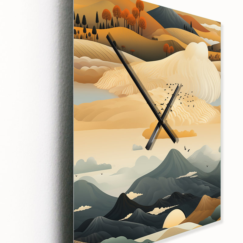 Jaquarrius - Horloge murale moderne abstraite, Petit