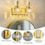 Luminaires de salle de bain rétro au-dessus d'un miroir, éclairage de meuble-lavabo avec abat-jour en verre fleuri-1588077416-1588077431