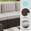 Canapé modulaire d'extérieur en rotin Martha Stewart Bedford-109713907-109713906