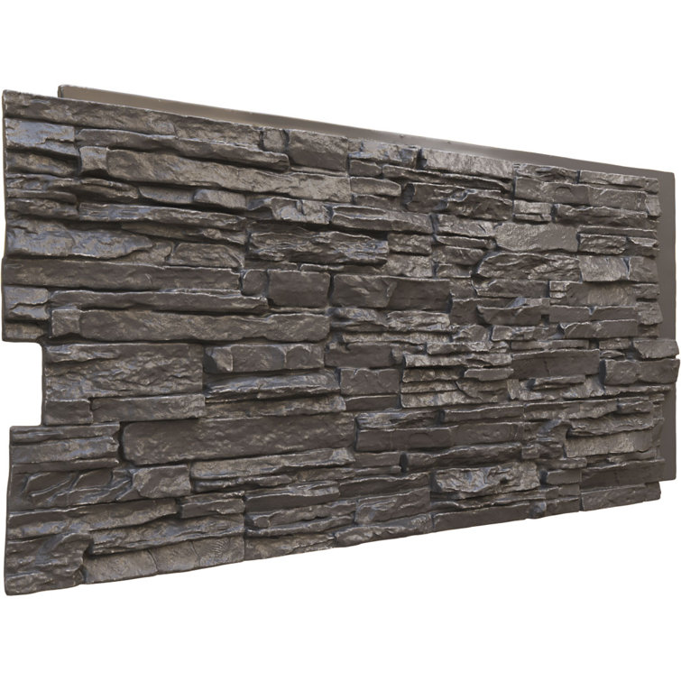 Canyon Ridge Stacked Faux Stone 45.75" x 24.5" Stone Wall Paneling