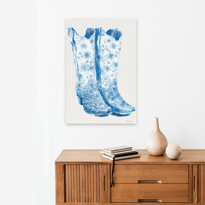 Bottes bleues, art abstrait, art contemporain