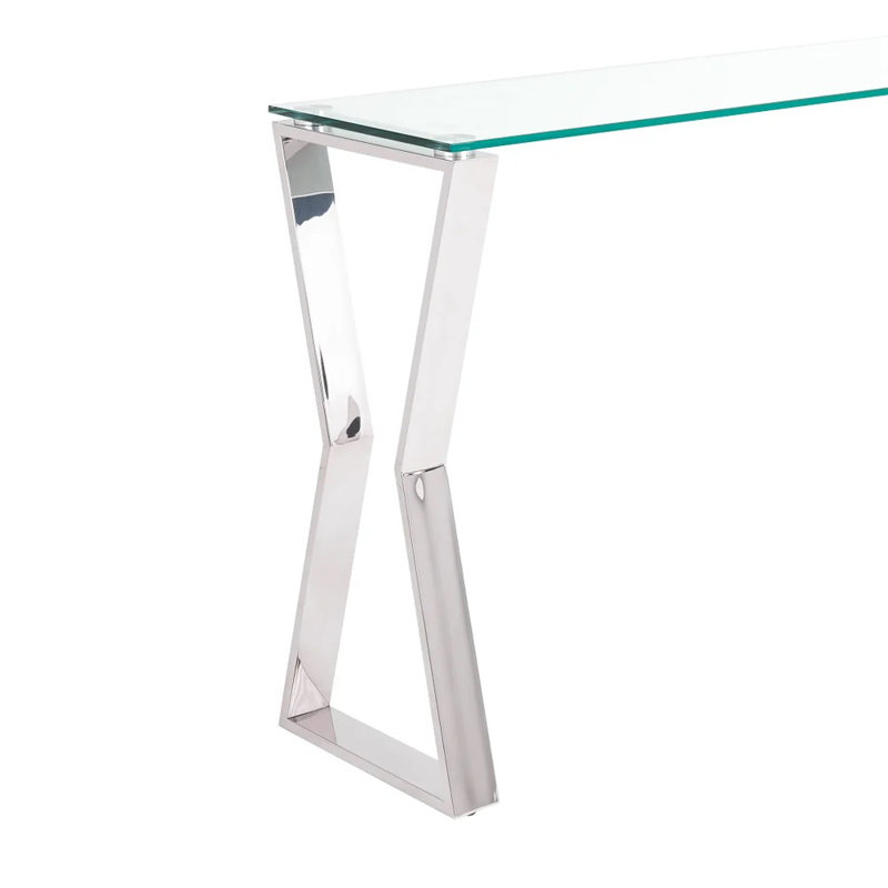 Jeresa 43'' Console Table, Silver