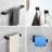 5 - Piece Bathroom Hardware Set with 24 in. Towel Bar Toilet Paper Holder Towel Hooks Towel Holder-92002971