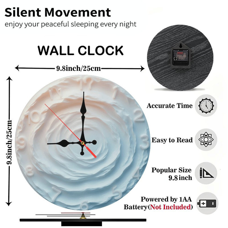 Horloge murale en céramique