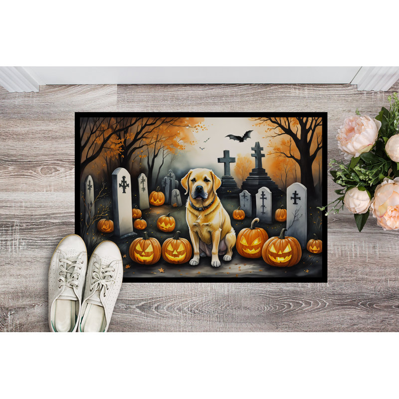 Tapis d'extérieur antidérapant Noletta Labrador Retriever Spooky, L 18 po x L 27 po