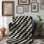 Motif noir - couverture sherpa de qualité supérieure 0079-100055146