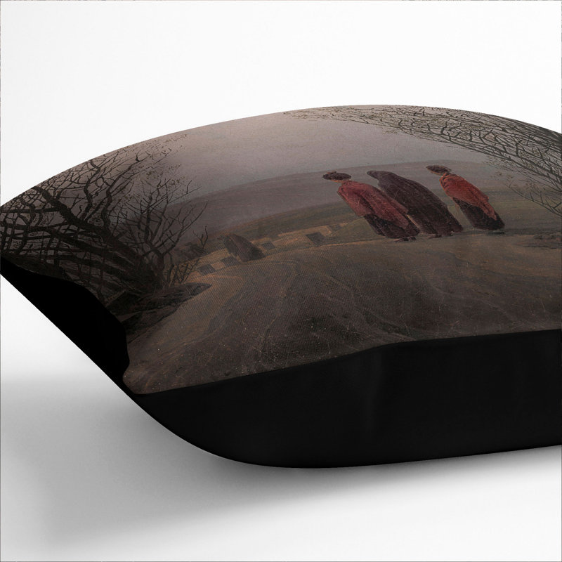 Square Cushion, Black, 40cm H x 40cm W x 15cm D