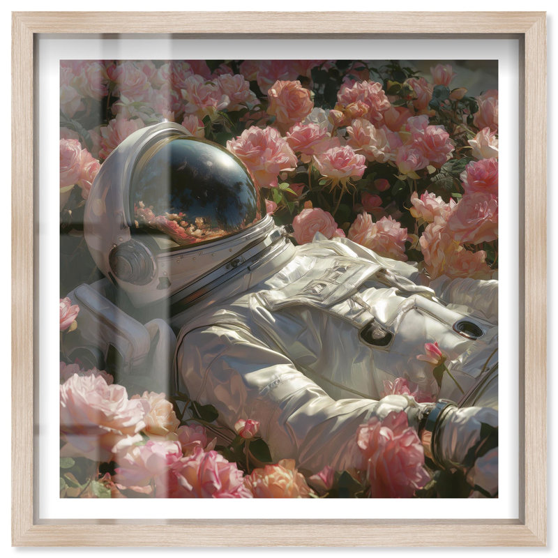 Décoration murale Astral Rose Rest III Shadowbox Print par Notoriart, cadre blond, 25 x 25, H 25 po x l 25 po, Cadre blond
