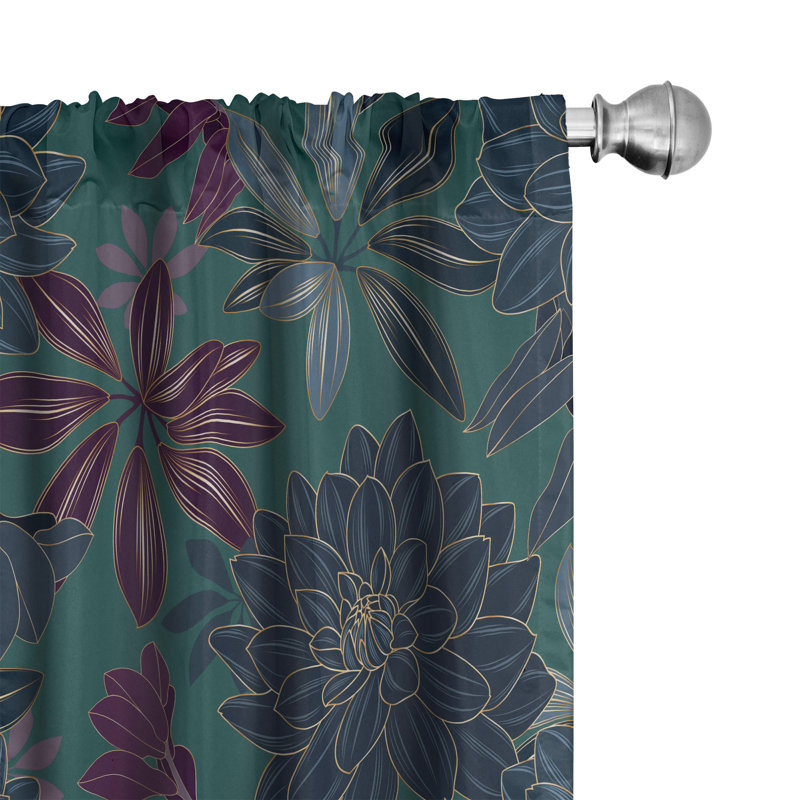 Birgir Semi Sheer Curtain Pair, 28" W x 95" L