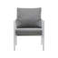 Méridienne en aluminium argenté avec coussins confortables pour l'extérieur et l'intérieur-2033898490