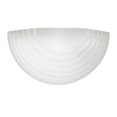5542D2A7725946C4B6D7191BB40F8561 One-Light Wall Sconce White Glass Diffuser