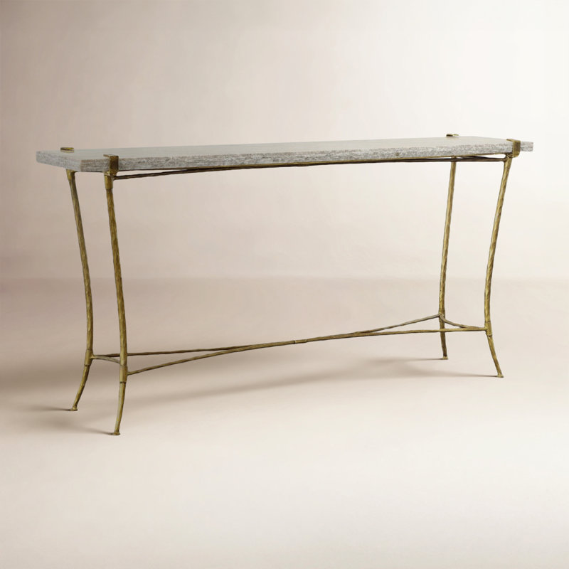 Bachmann 60'' Marble Top Console Table