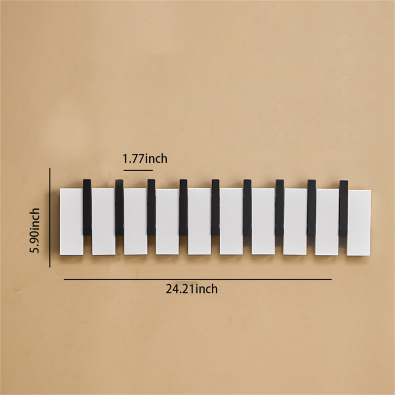 Portemanteau mural en bois massif Karrie