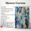 Rideau de douche standard 1 pièce Radiant Prism Art-370344923