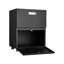 Armoire sur socle en métal Pavnesh Black
