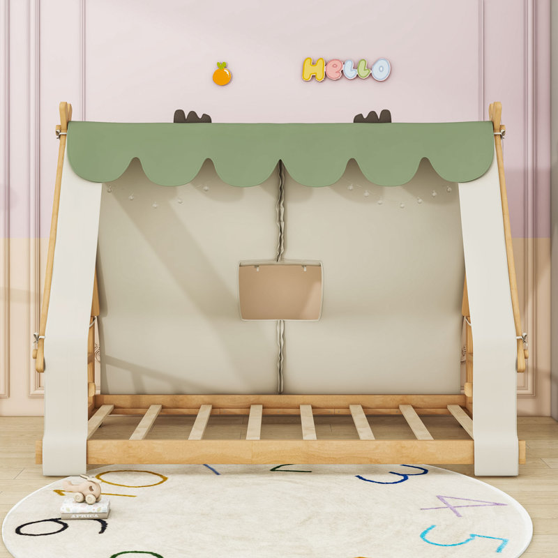 Lit cabine Forest avec tente détachable et lanterneau, Twin, Blanc