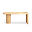 Bureau rectangulaire en bois massif Burlywood