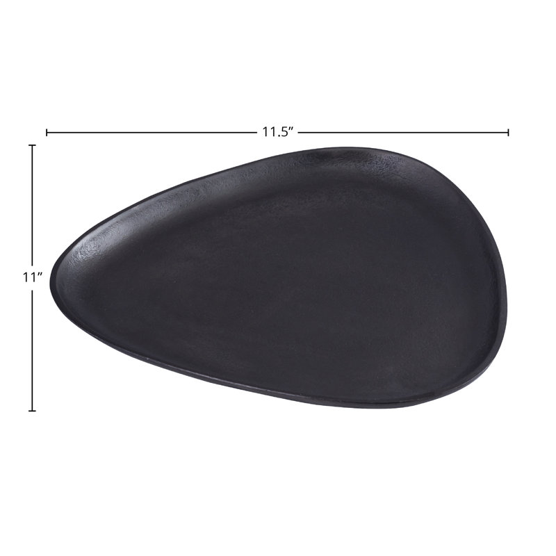 Fable Aluminum Accent Tray, Deep Charcoal